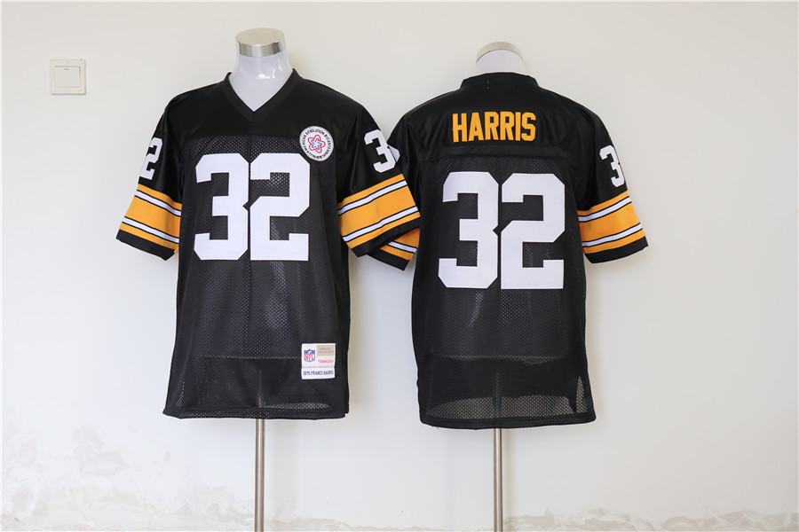 Men's Pittsburgh Steelers Franco Harris Mitchell & Ness Black Legacy Jersey
